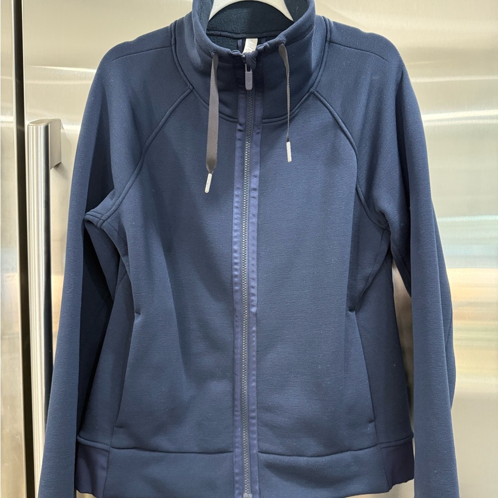 Women’s Lululemon Blue fleece zip up Jacket Size 12